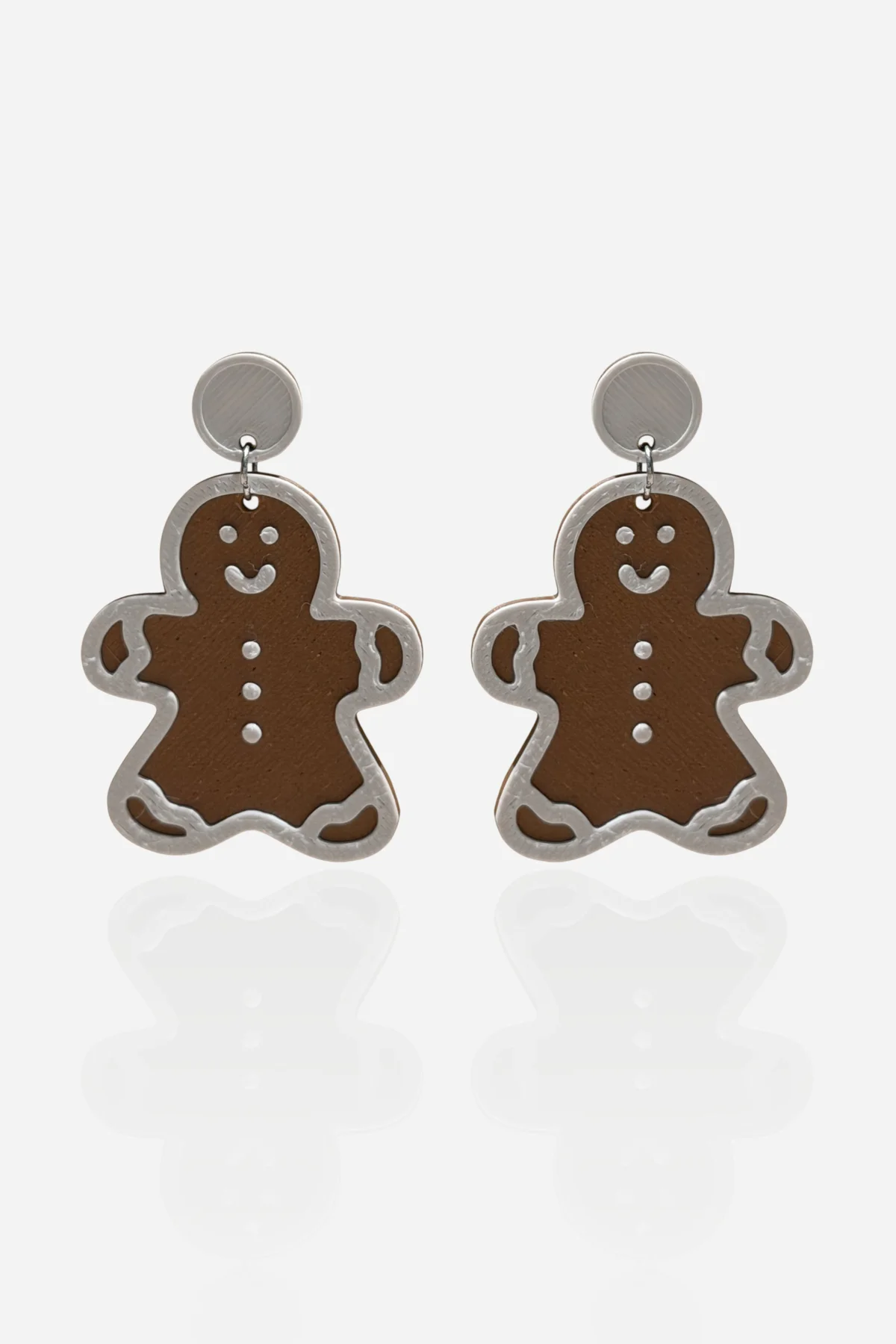 Yılbaşı Kurabiye Adam Özel Tasarım Küpe (Gingerbread Man) mi