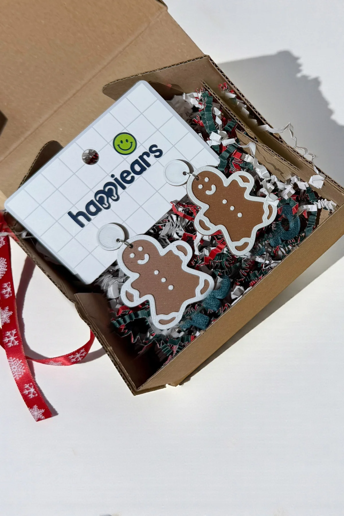 Yılbaşı Kurabiye Adam Özel Tasarım Küpe (Gingerbread Man) mi