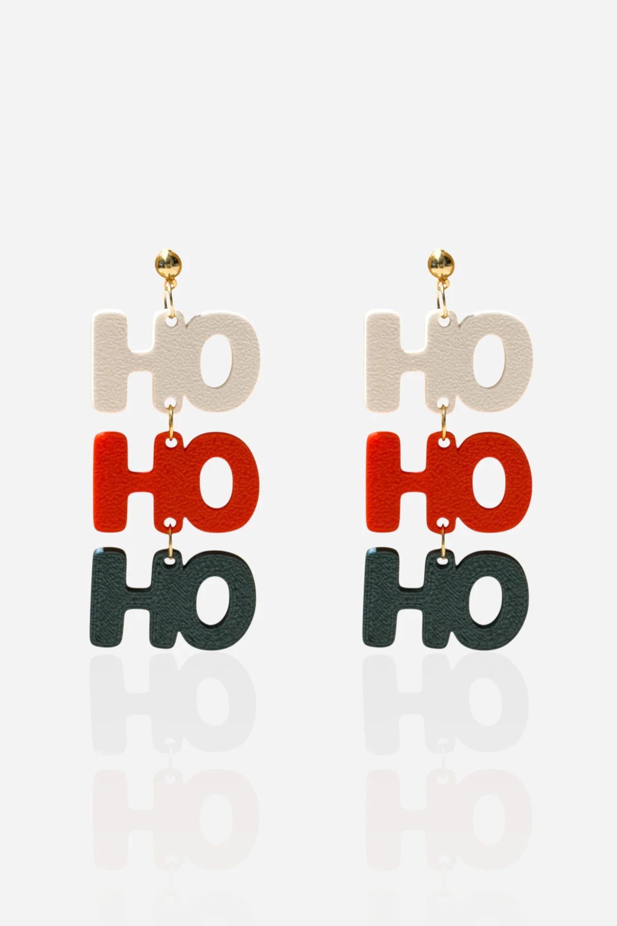 HO HO HO Yılbaşı Temalı Özel Tasarım Küpe