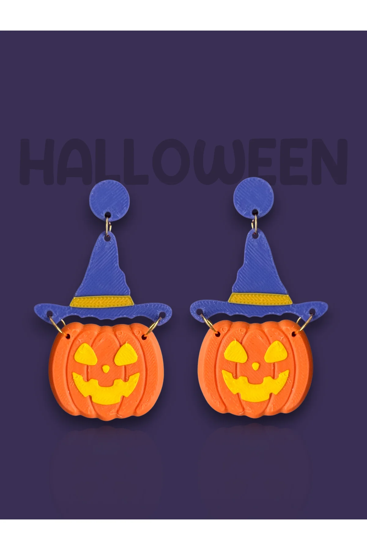 Halloween Cadılar Bayramı Bal Kabağı Özel Tasarım Küpe (Pumpkin)