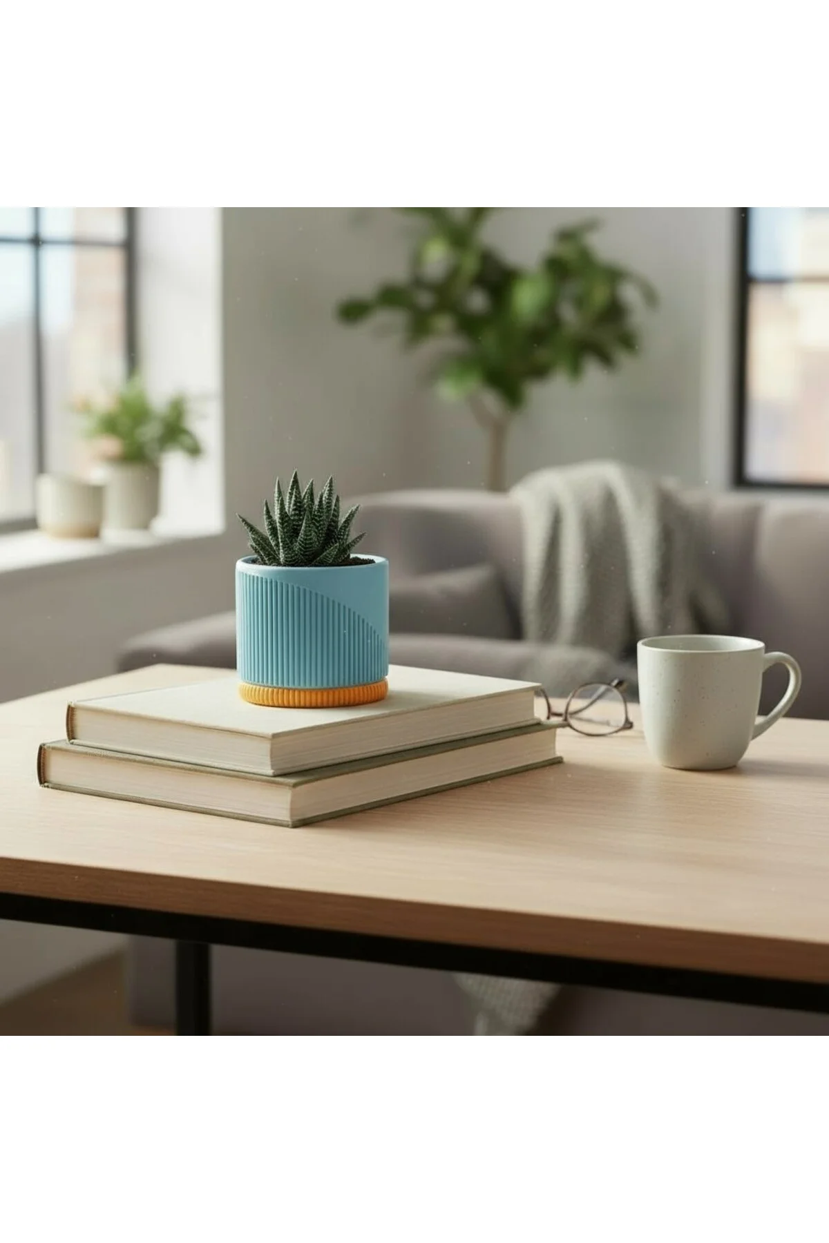 Modern Tasarım Dekoratif Saksı - Pastel Serisi