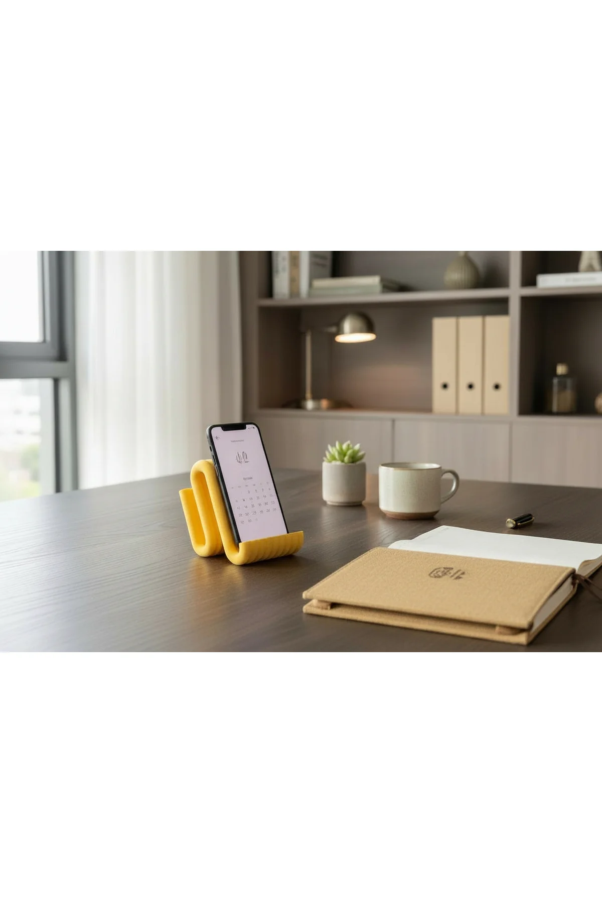 Modern Dalga Tasarımlı Telefon Standı – 3 Renk Seçeneği