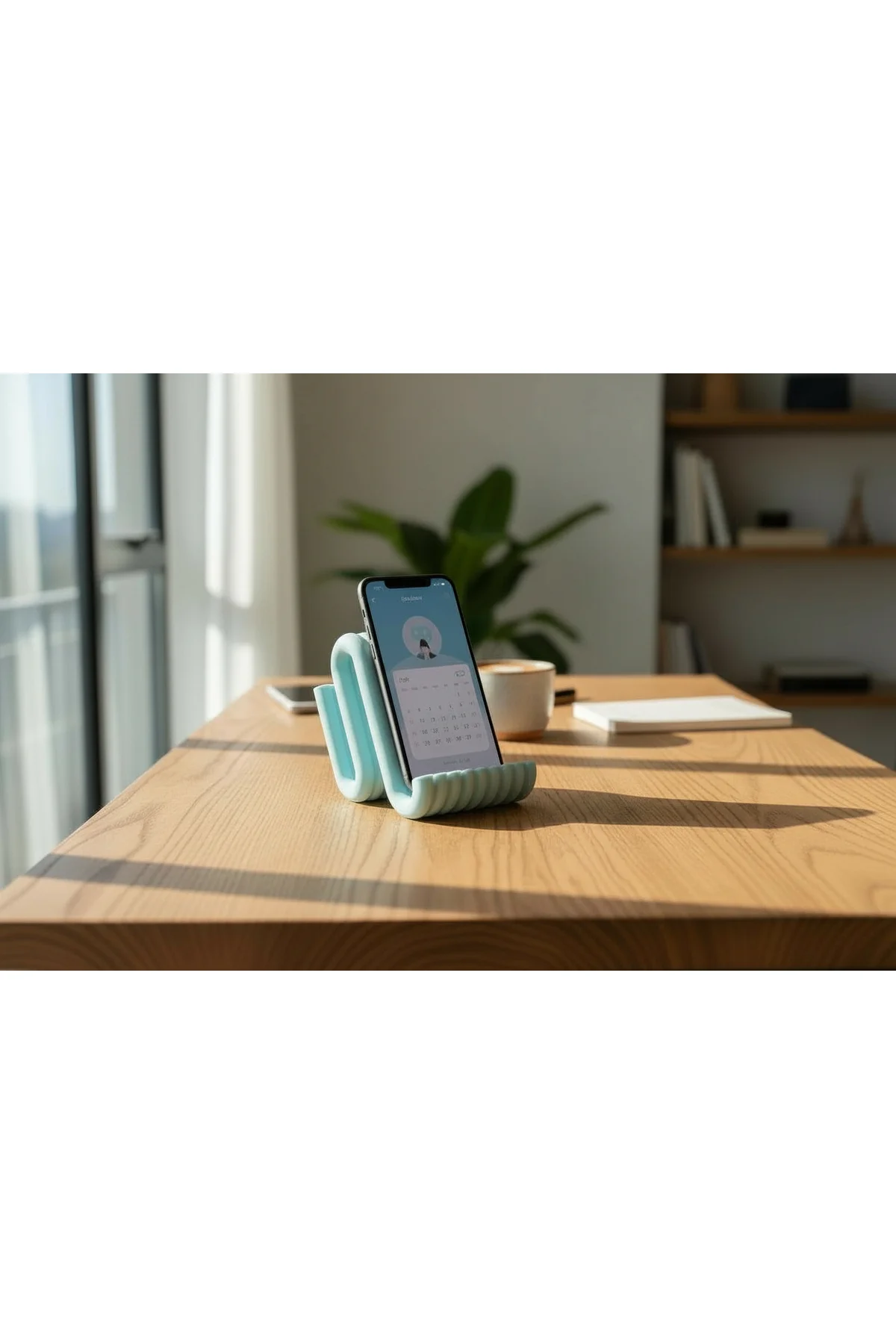 Modern Dalga Tasarımlı Telefon Standı – 3 Renk Seçeneği