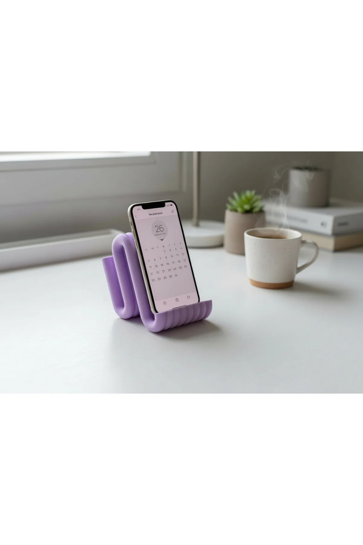 Modern Dalga Tasarımlı Telefon Standı – 3 Renk Seçeneği